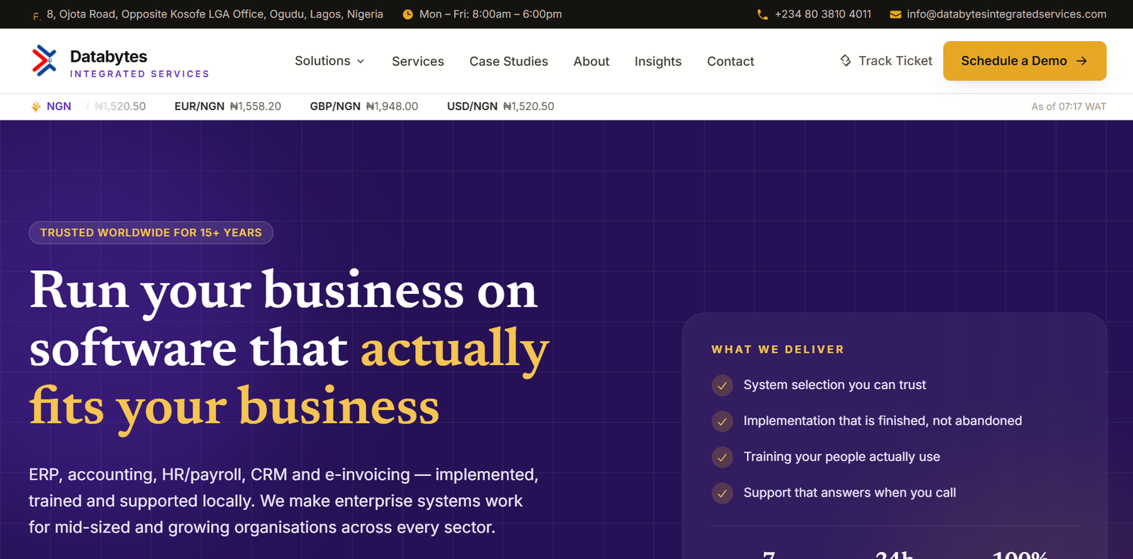 Preview of Databytes Integrated Services